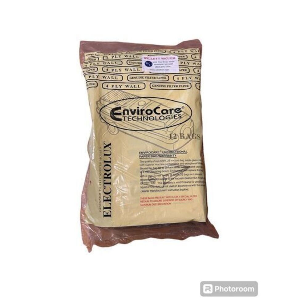 Electrolux Tank Style C Qty New in package 12‎ vacuum bags